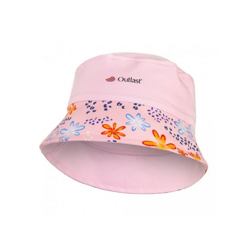 Detský klobúk bavlnený ružová lúka
